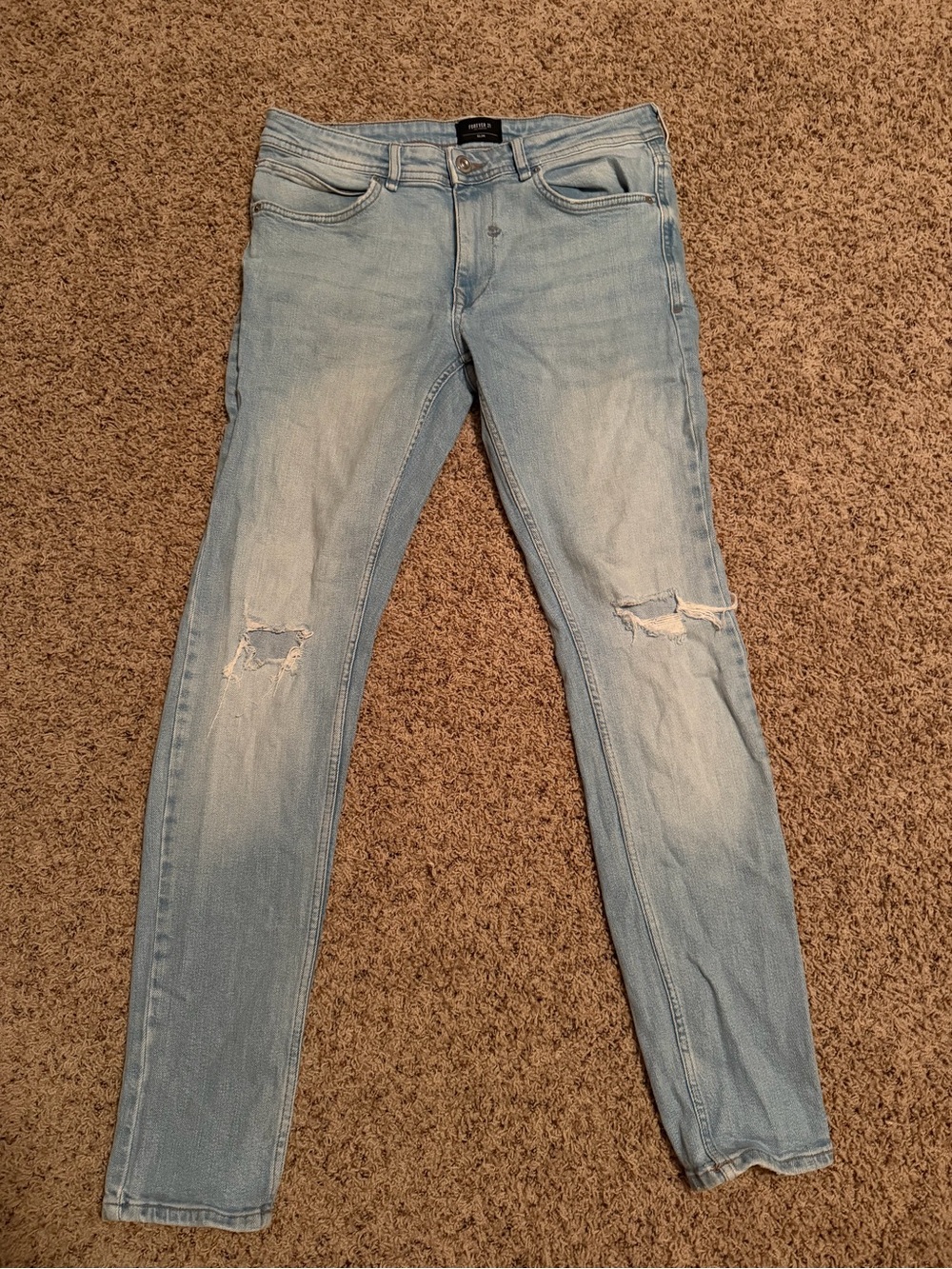 Men’s Size 31/32 Steve’s jeans and size 31 forever 21 light blue jeans 2p bundle - Picture 5 of 7